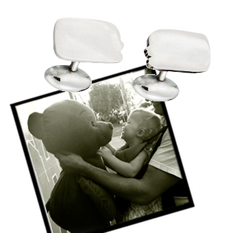 Silhouette Cufflinks Personalised Jewellery - Image 4