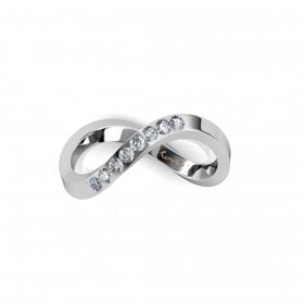 Homage to the Opera House | Alternative Wedding Ring | 18k White Gold
