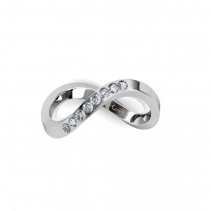 Homage to the Opera House | Alternative Wedding Ring | 18k White Gold