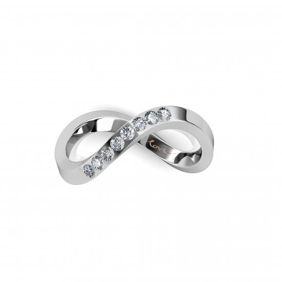 Homage to the Opera House | Alternative Wedding Ring | 18k White Gold