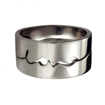 Love Times Love | Gold Friendship Rings | 9k White Gold