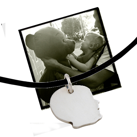 Sihouette Pendant, Personalised Jewellery - Image 3
