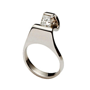 Hold Hands Ring .70ct Princess Cut Diamond | Platinum