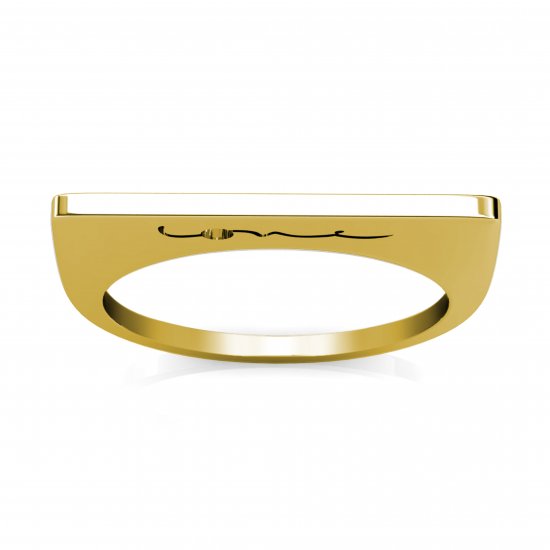 Evolve Love Ring - 1.2 Square 9k Yellow