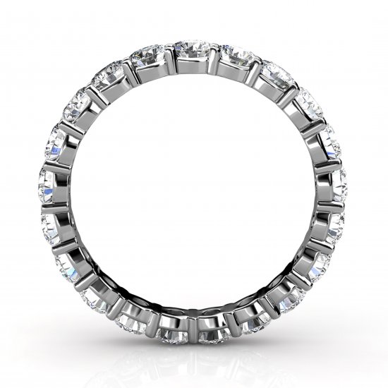 I Want To Hold Your Hand 1.44ct | 18k White Gold Wedding Bands Ring - Image 2