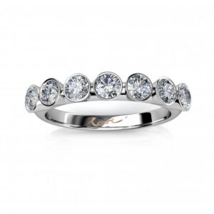 7 of HEARTS | Eternity Jewelry Ring |18k White Gold