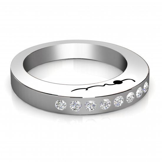 Evolve Love Ring - 2.4 Round 9k WG .40ct