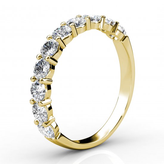 I Want To Hold Your Hand - 1.10ct 1/2 set | Wedding Band Ring with Round Brilliant Cut Diamonds - Image 3