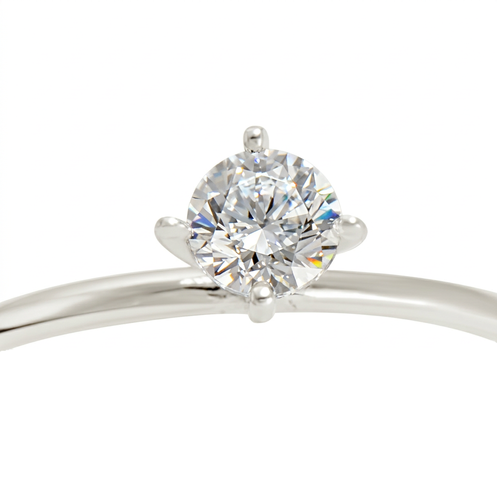 Claw Set Diamond Engagement Ring Love is Beautiful