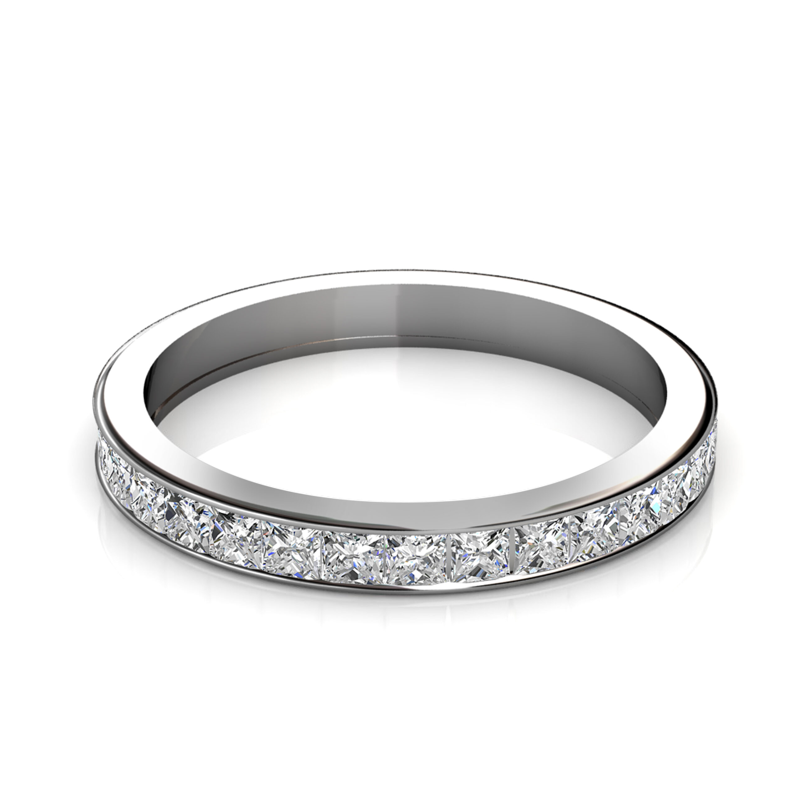 Channel Set White Gold Ring | Robert Young Jewellery xaa