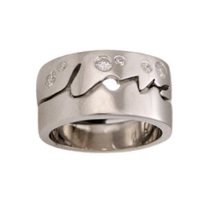 Love Times Love 1/2 set | Wedding Rings | 9k White Gold