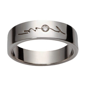 Classic [5] Men's Wedding Ring | 18k White Gold