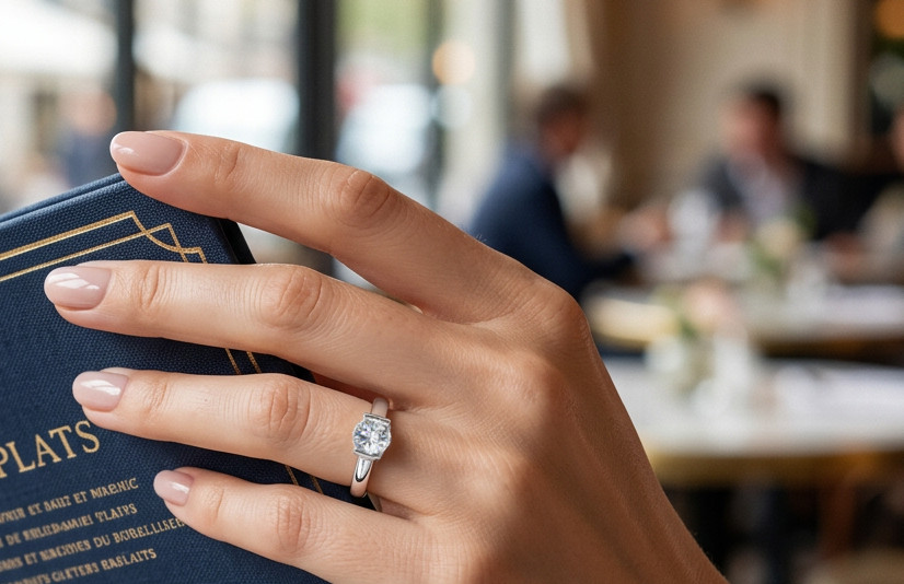 Solitaire Engagement Band | Eloise