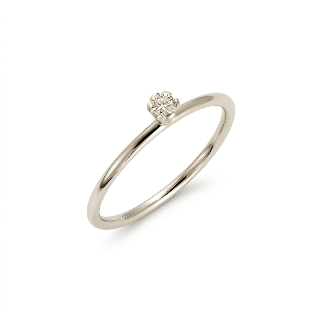 Claw Set Diamond Engagement Ring | Love is Beautiful