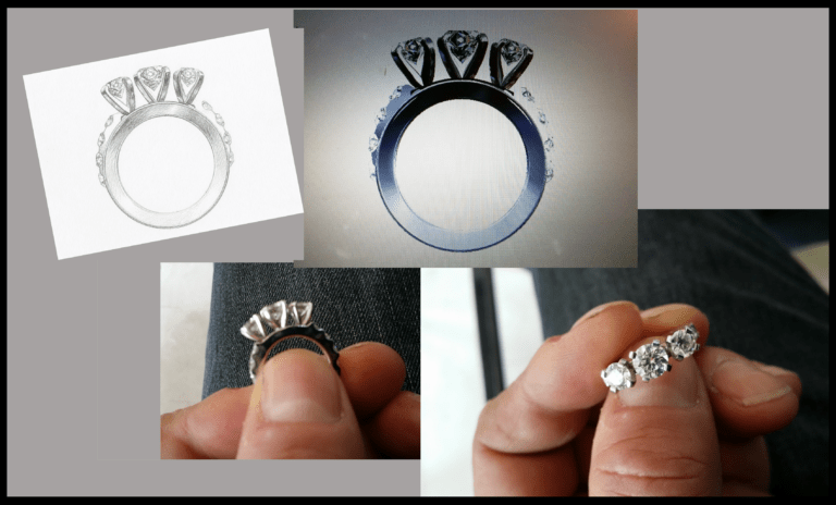 The Custom making process. Robert Young Jewellery